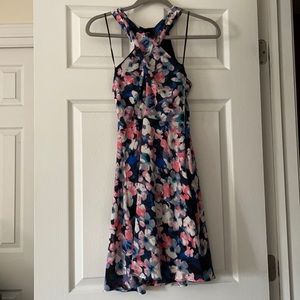 Express Floral Dress Size 2 A-Line Midi